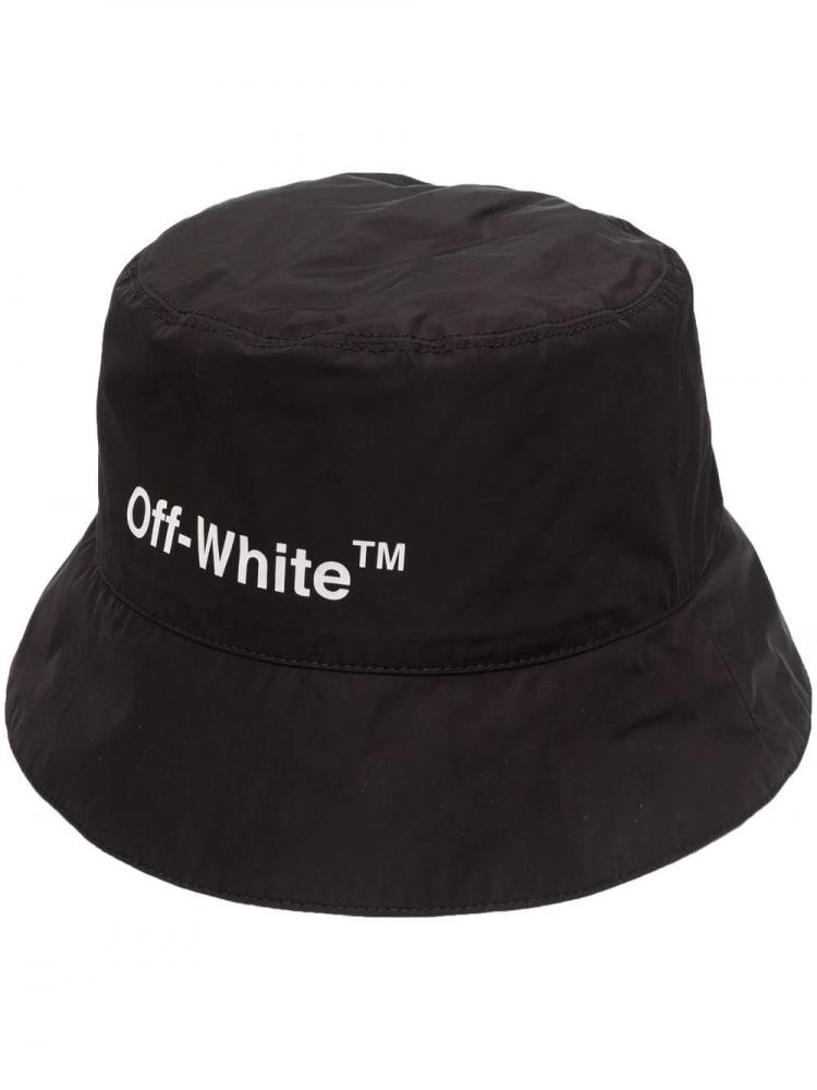 Off-White - Helvetica logo-print bucket hat