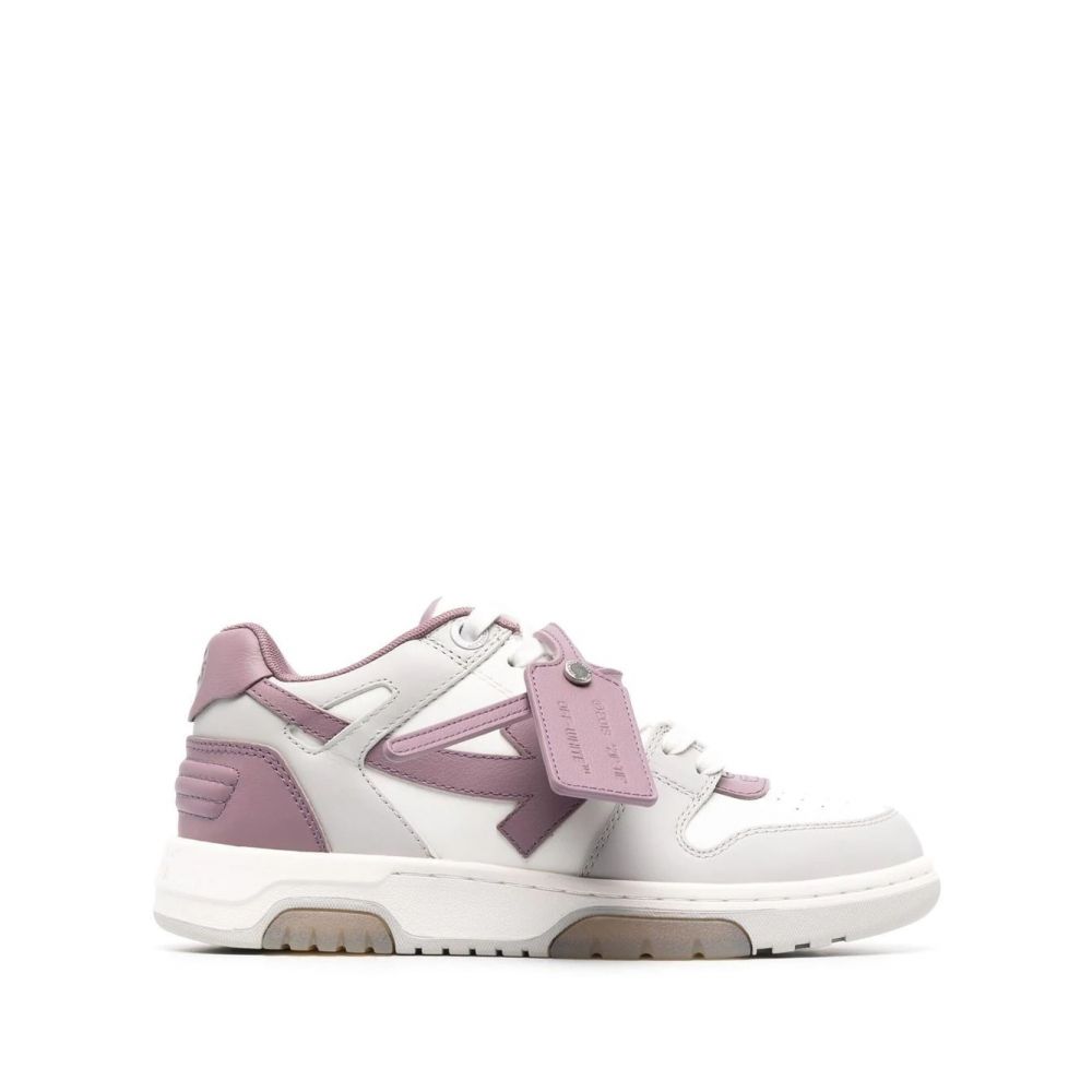 Off-White - logo-tag panelled low-top sneakers