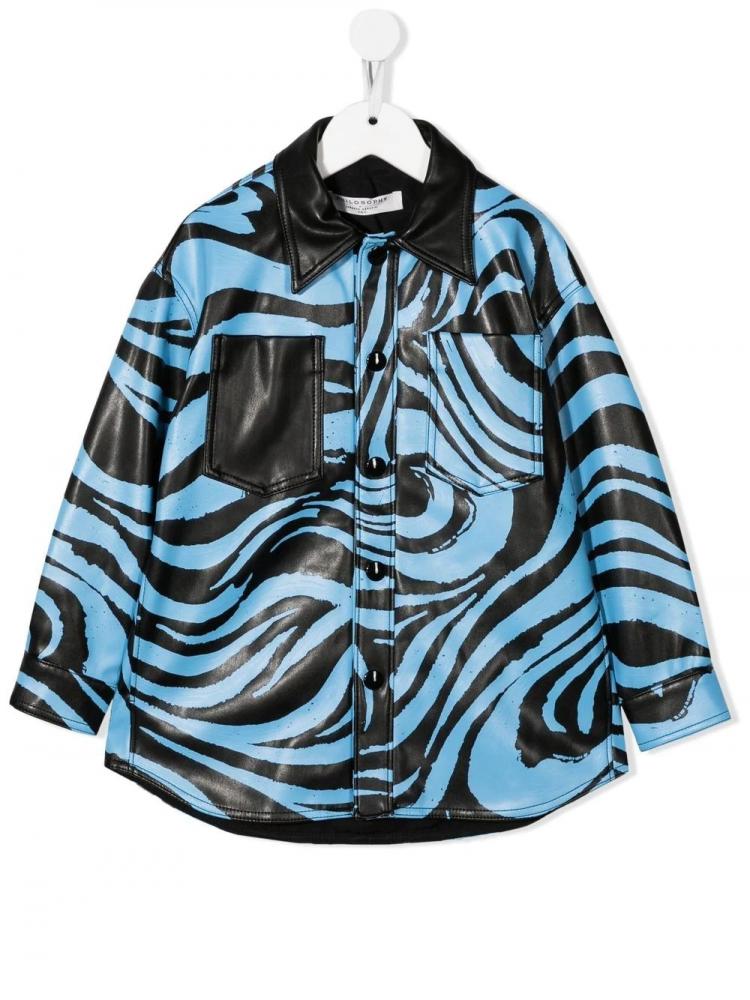 Philosophy Kids - swirl-print rain jacket