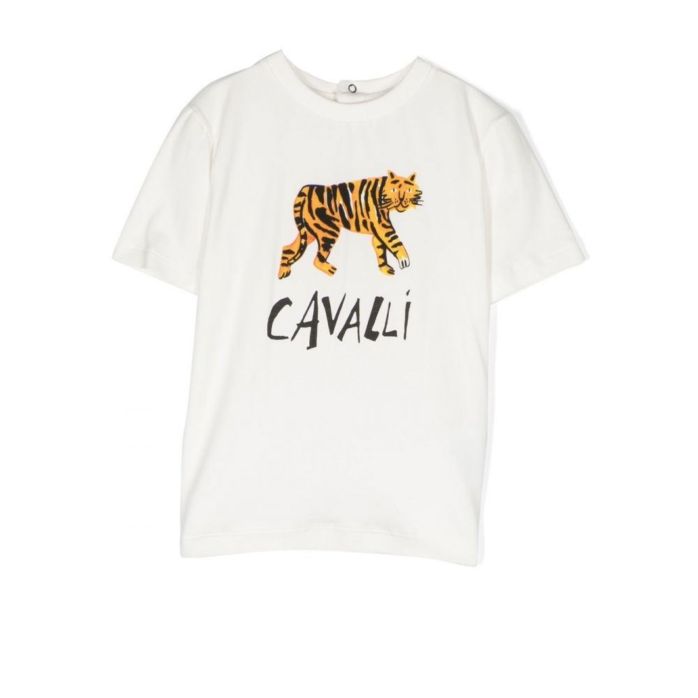 Roberto Cavalli Kids - leopard-print short-sleeved T-shirt