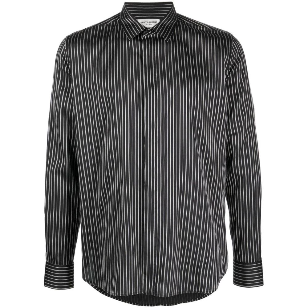 Saint Laurent - striped button-down shirt
