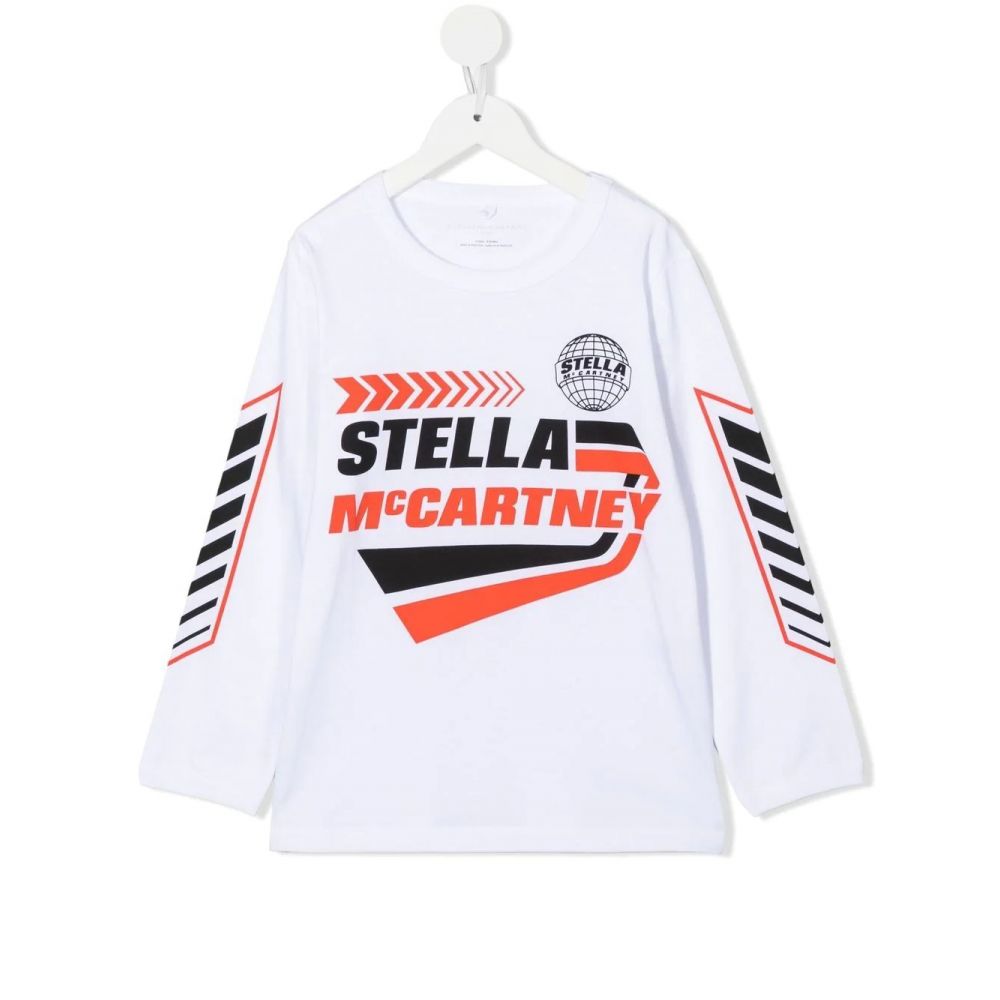 Stella McCartney Kids - logo graphic-print long-sleeve T-shirt