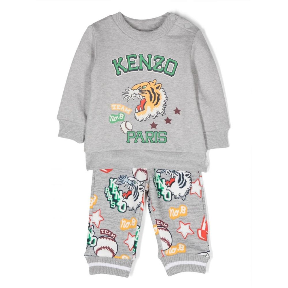 Kenzo Kids - graphic-print cotton track suit