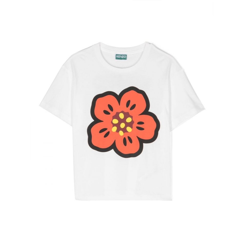 Kenzo Kids - Ikebana Iconic Boke organic cotton T-shirt