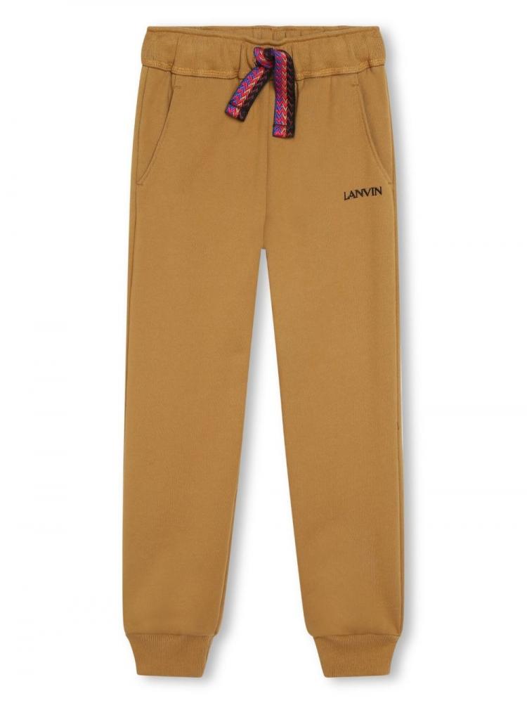 Lanvin Kids - logo-embroidered cotton track pants