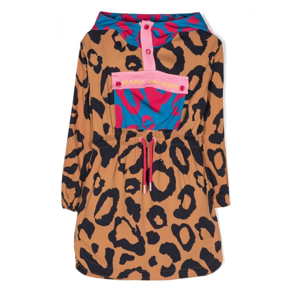 Marc Jacobs Kids - cheetah-print hooded dress