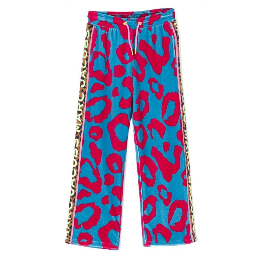 Marc Jacobs Kids - cheetah-print velvet-effect trousers