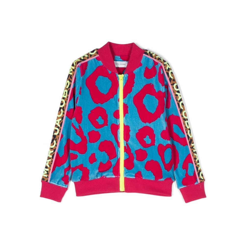 Marc Jacobs Kids - logo-print velvet jacket