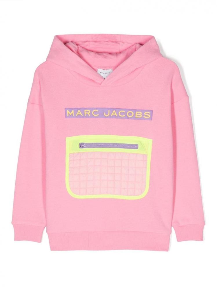 Marc Jacobs Kids - logo-embroidered cotton hoodie