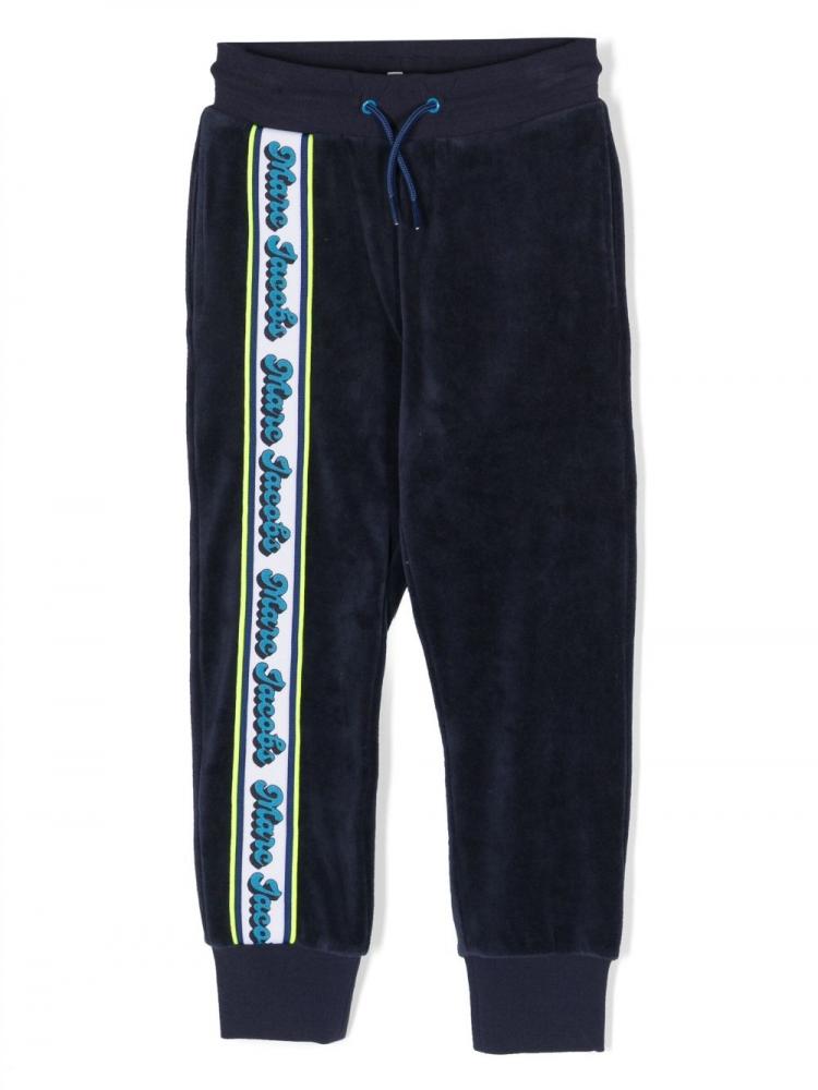 Marc Jacobs Kids - logo-band velvet trousers