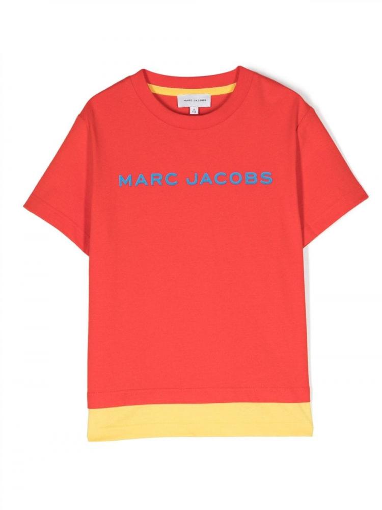 Marc Jacobs Kids - colour-block logo-print T-shirt