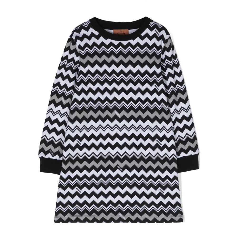 Missoni Kids - zigzag-print cotton dress