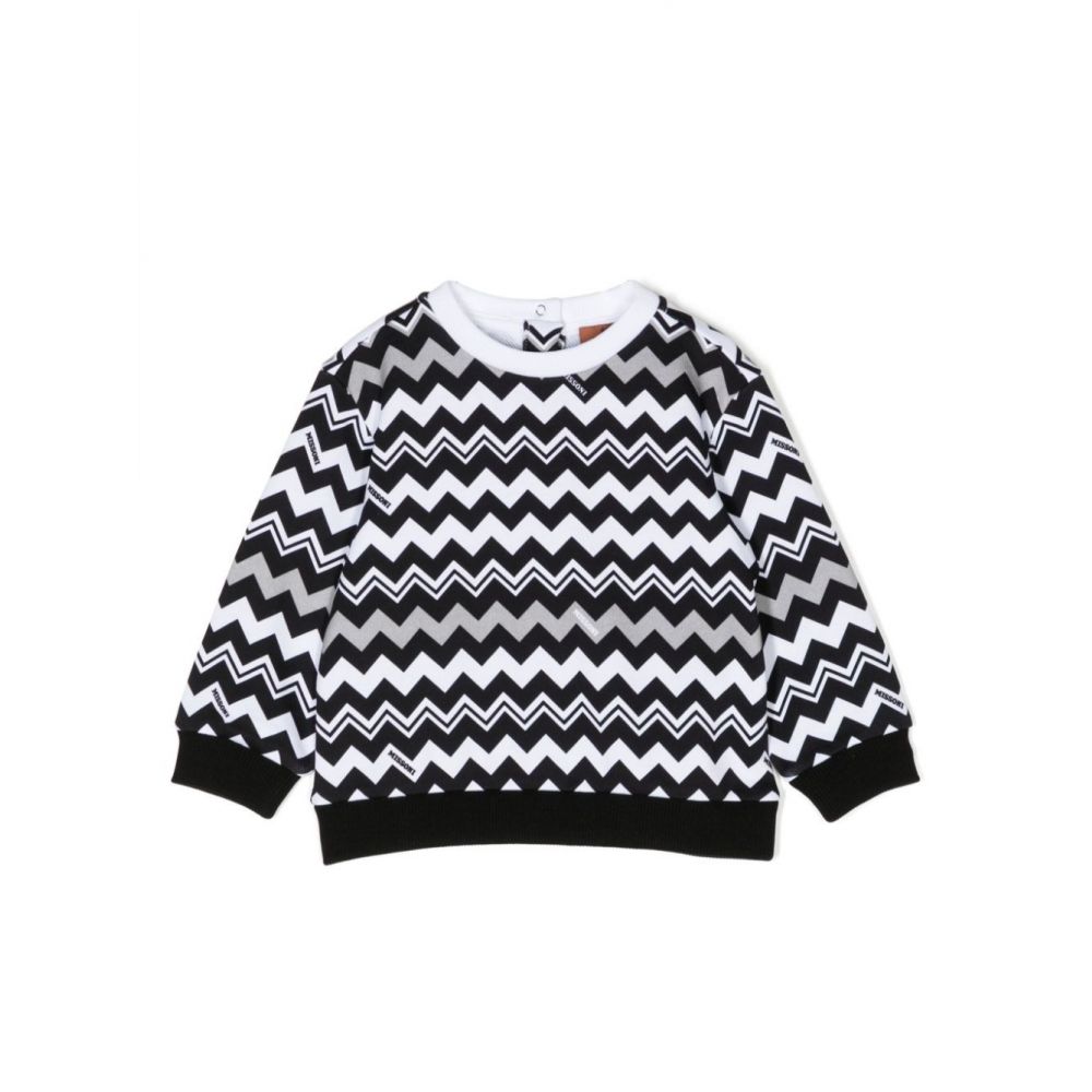 Missoni Kids - zigzag-print cotton sweatshirt