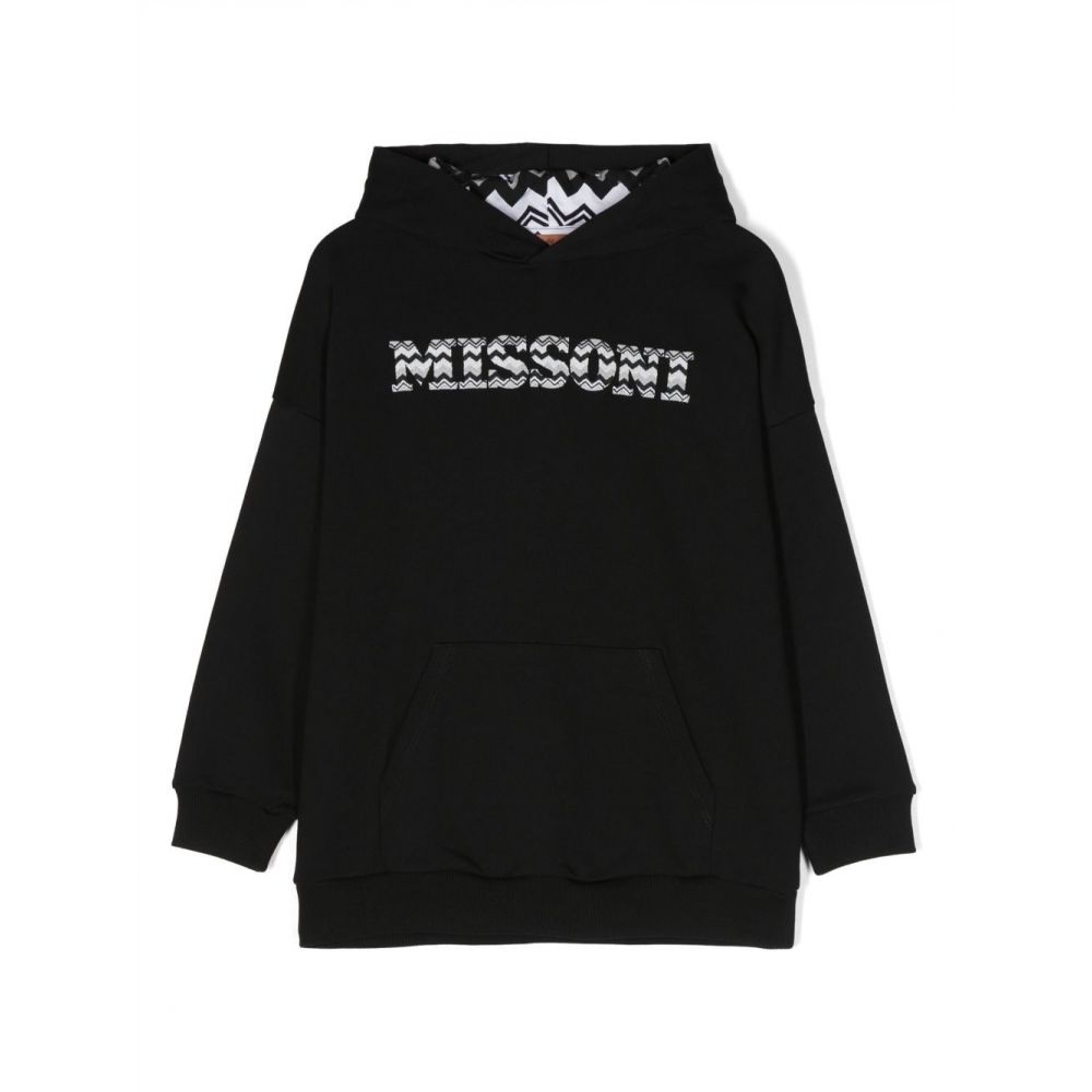 Missoni Kids - logo-print cotton hoodie