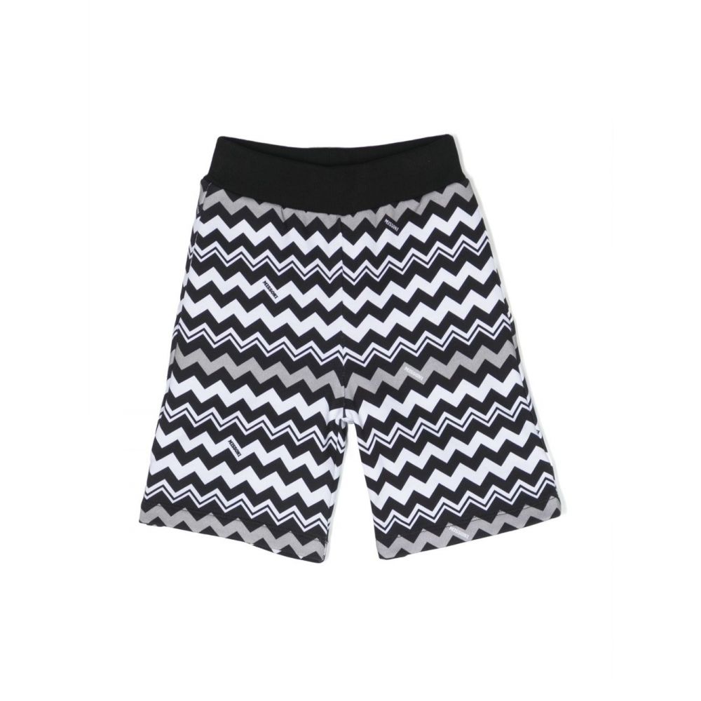 Missoni Kids - zigzag-woven cotton shorts