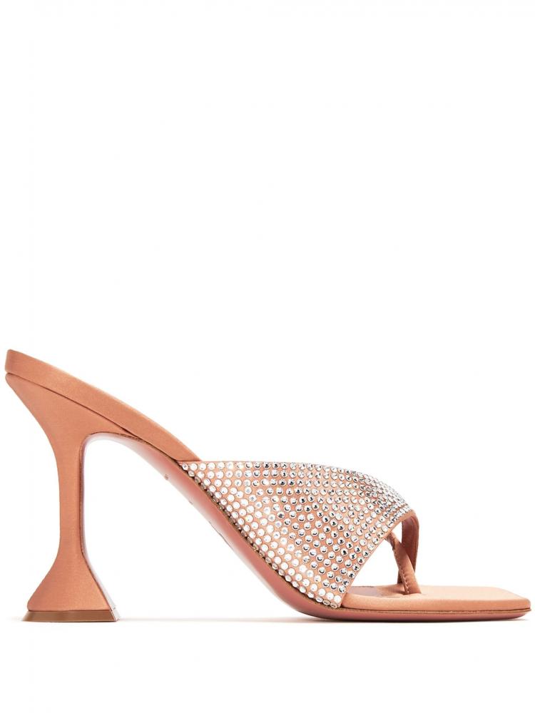 Amina Muaddi - Shiona 95mm crystal embellished mules