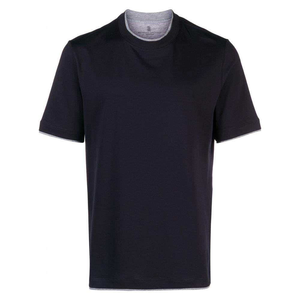 Brunello Cucinelli - layered-effect cotton T-shirt