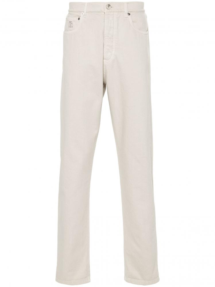 Brunello Cucinelli - mid-rise tapered jeans