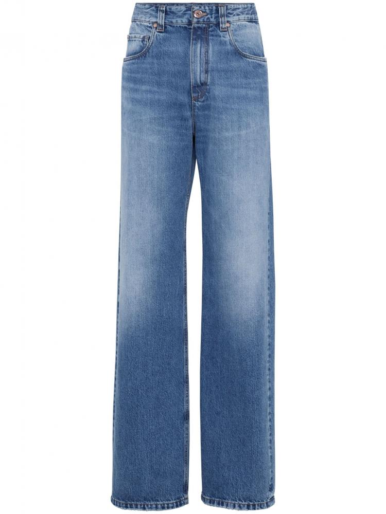 Brunello Cucinelli - mid-rise wide-leg jeans