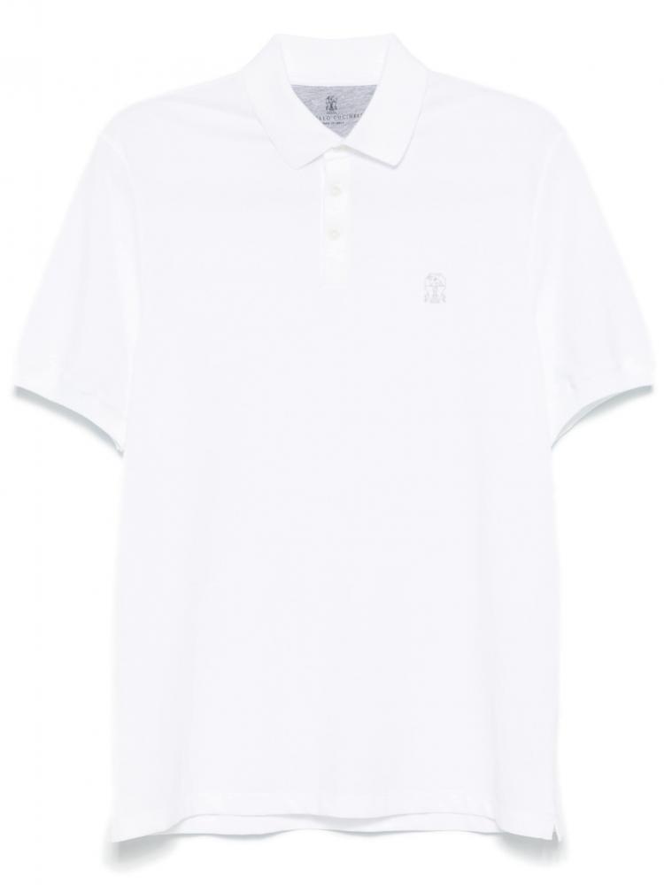 Brunello Cucinelli - logo-print polo shirt