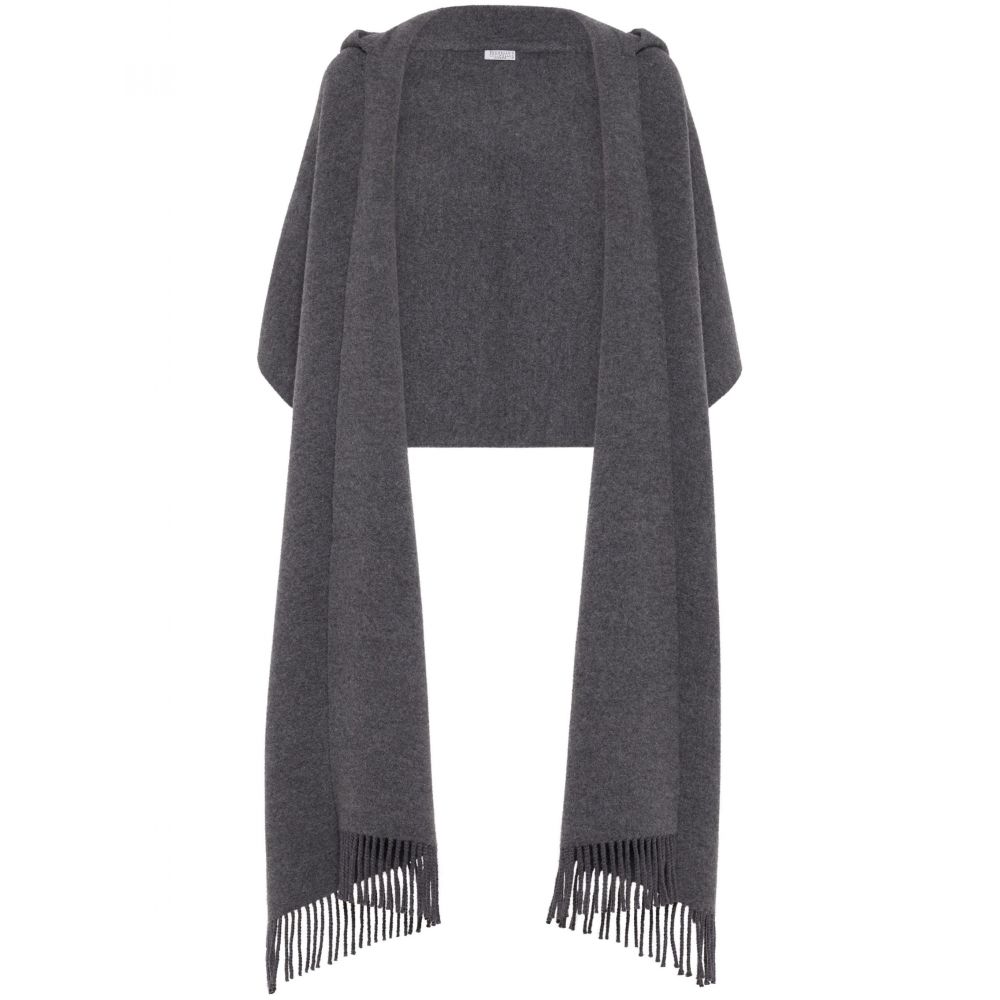 Brunello Cucinelli - fringe-trim knitted cape