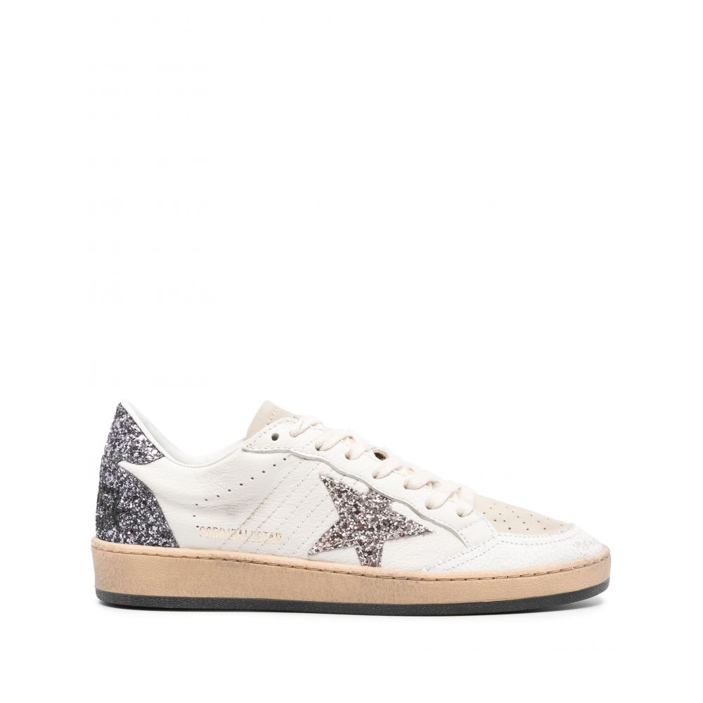 Golden Goose - Ball Star glittered leather sneakers