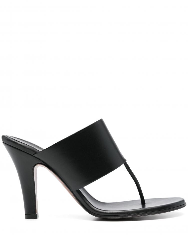 The Row - Signum Heeled Sandal in Leather