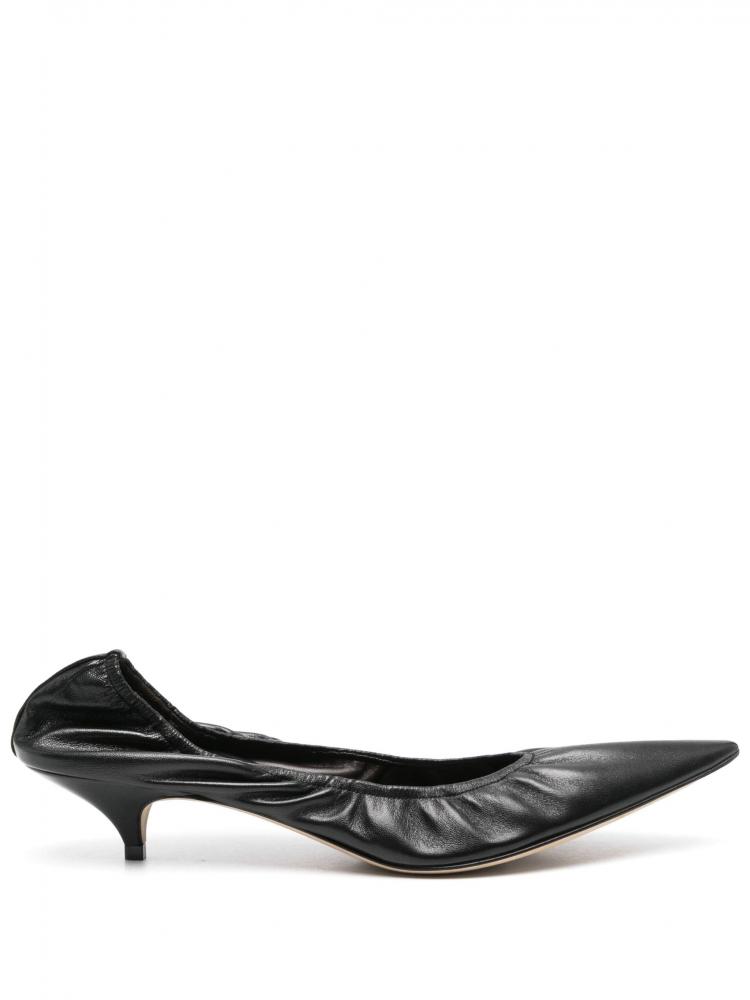 The Row - Liisa Kitten Heel in Leather