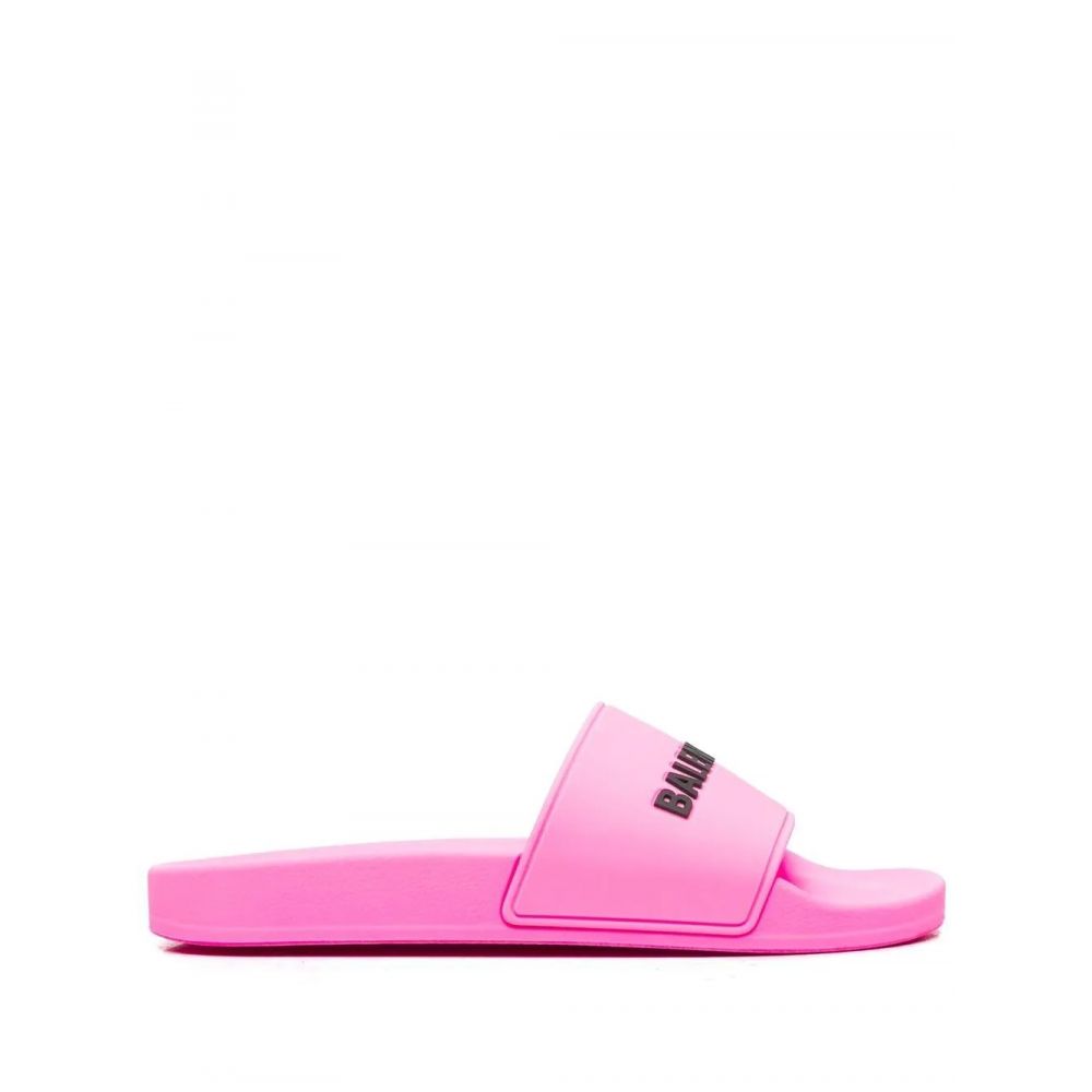 Balenciaga - logo pool slide sandals