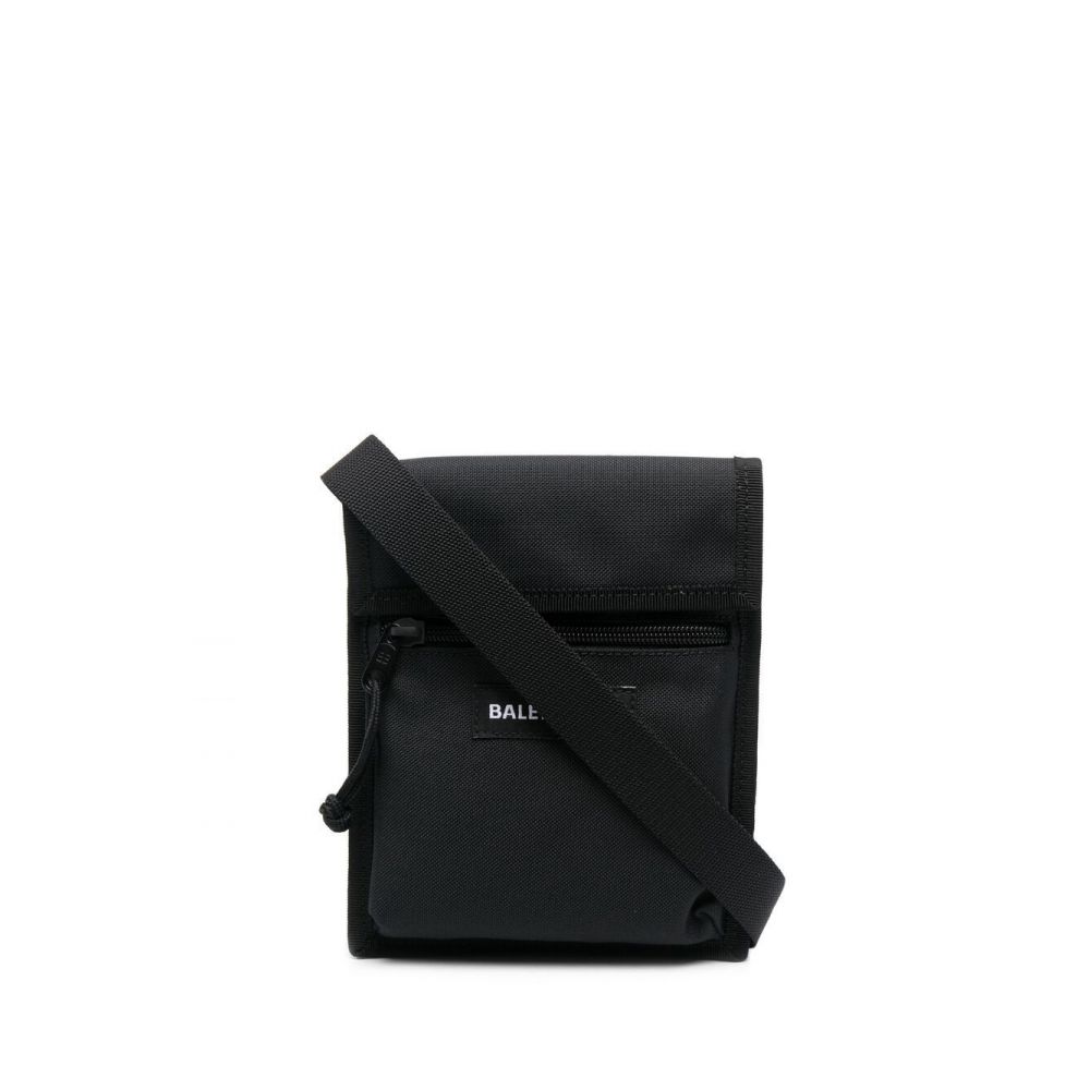 Balenciaga - Black logo patch messenger bag