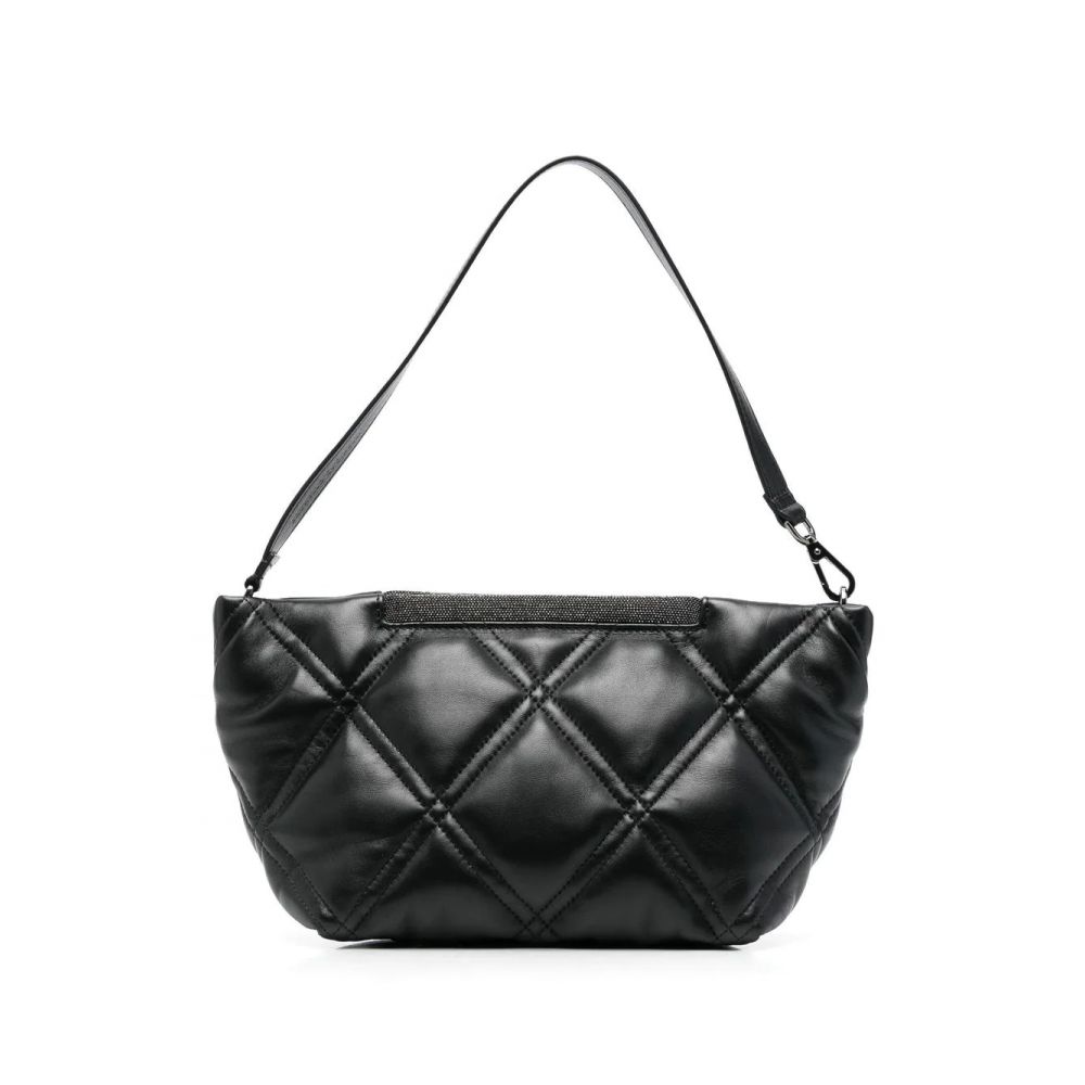 Brunello Cucinelli - stud-embellished quilted leather bag