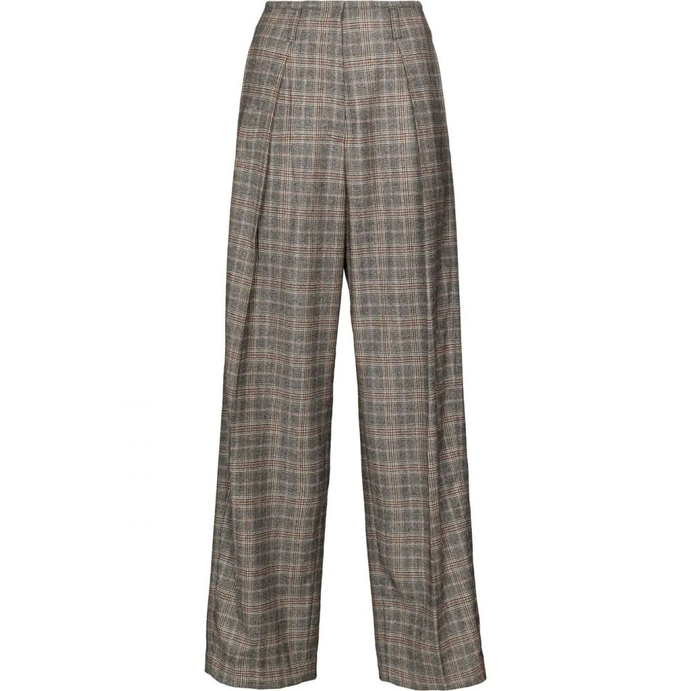 Brunello Cucinelli - checked high-waisted trousers