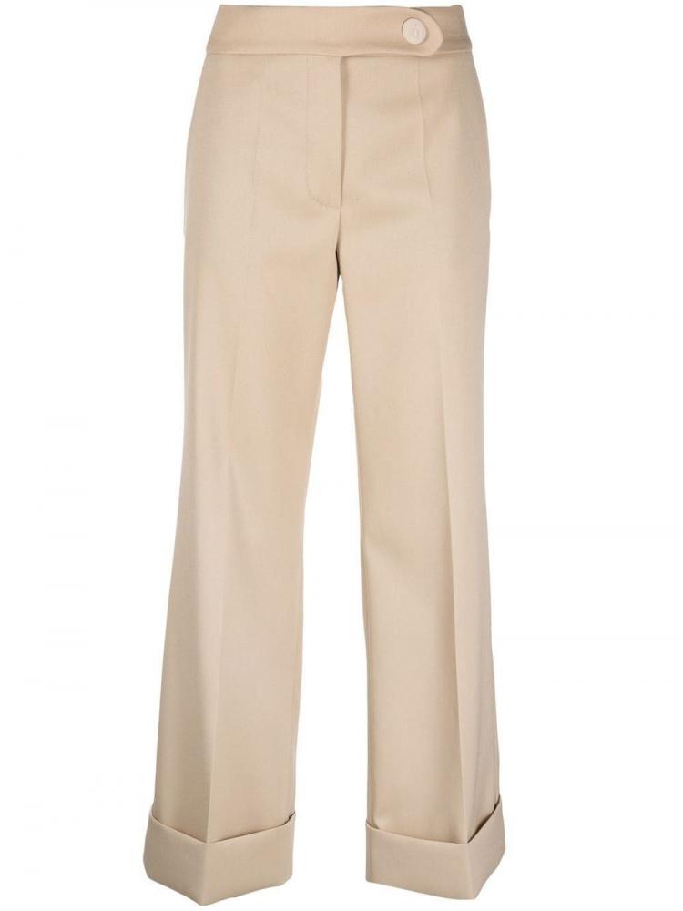 Lanvin - mid-rise cropped wool trousers