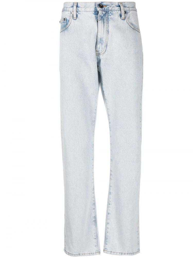 Off-White - Arrows-logo slim-fit jeans