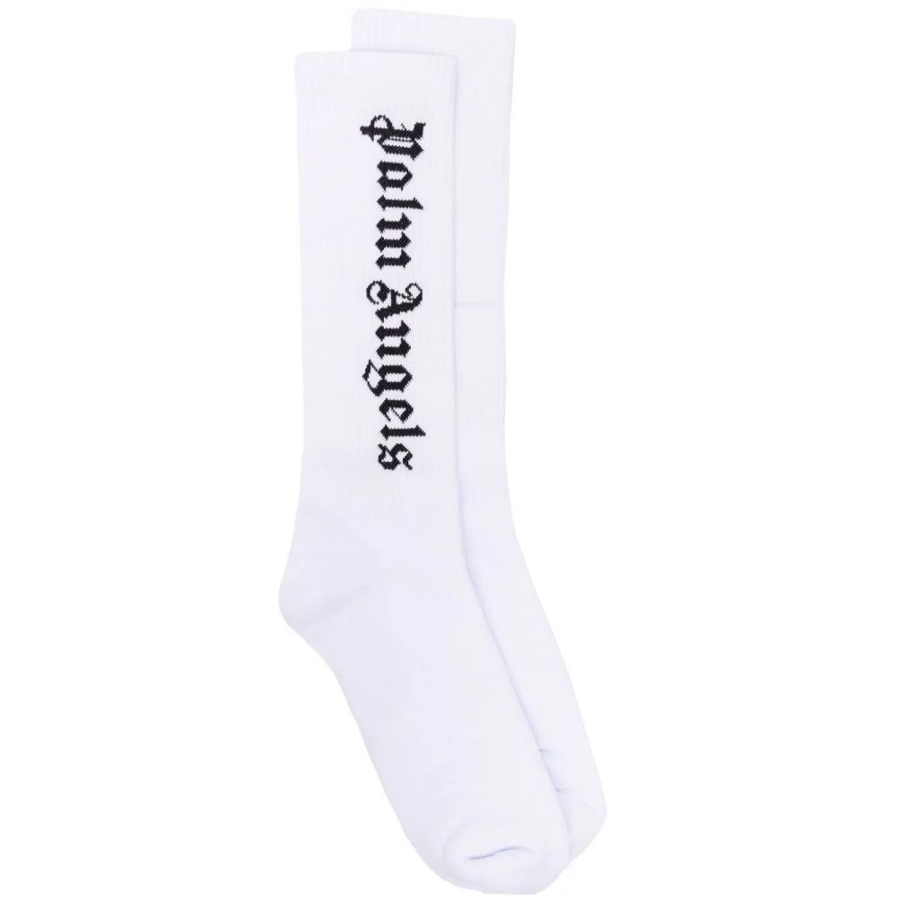 Palm Angels - intarsia-logo socks