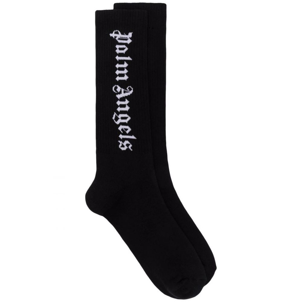 Palm Angels - intarsia-logo socks