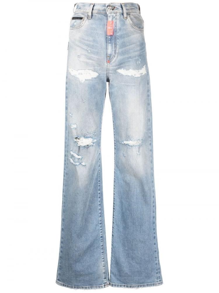 Philipp Plein - ripped-detail denim jeans