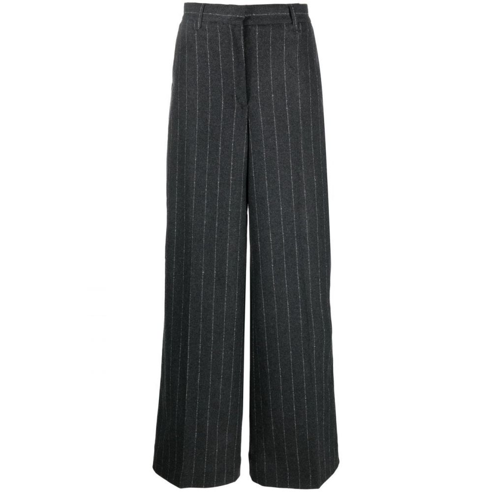 Remain - pinstripe-print straight-leg trousers
