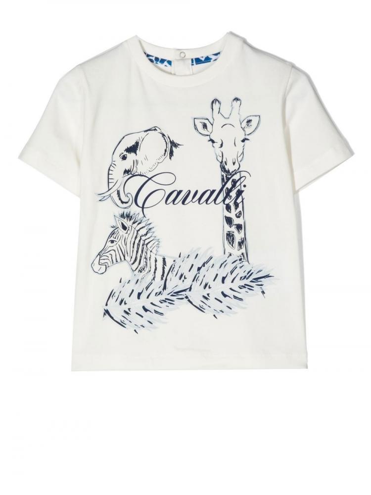 Roberto Cavalli Kids - animal-print T-Shirt