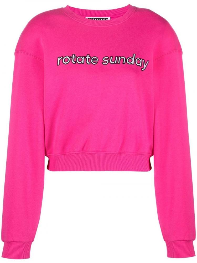 Rotate - Cece logo-embroidered sweatshirt