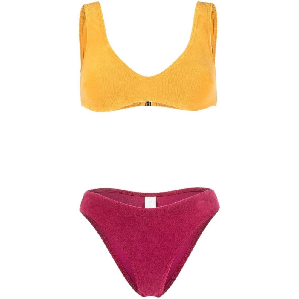 Zimmermann - Jude terry-effect two-toned bikini set