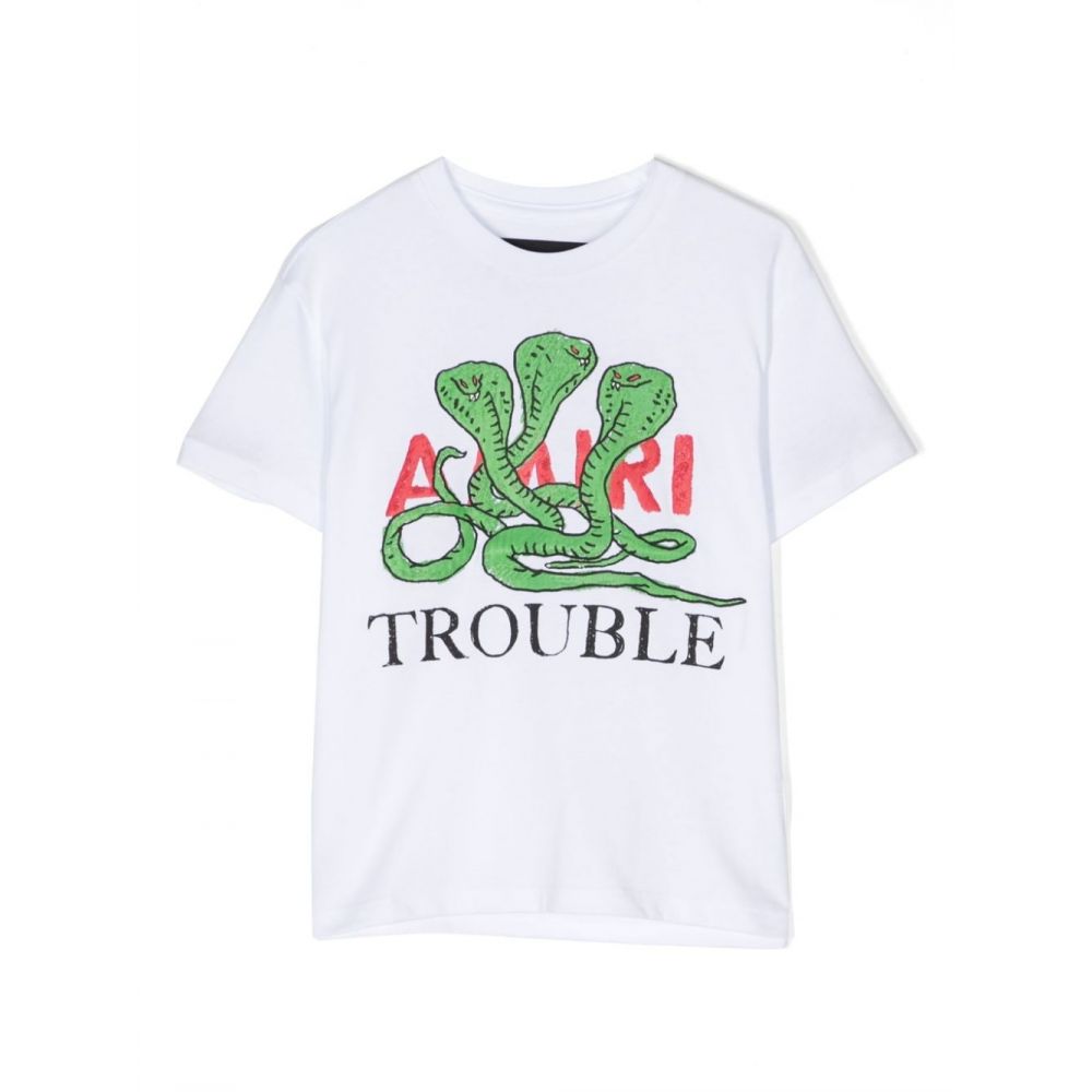 Amiri Kids - Trouble-print cotton T-shirt