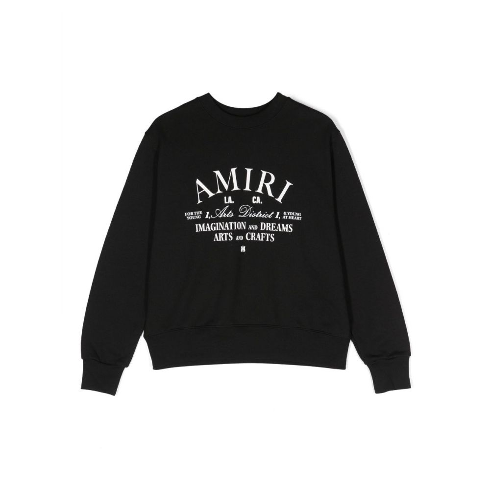 Amiri Kids - logo-print cotton sweatshirt