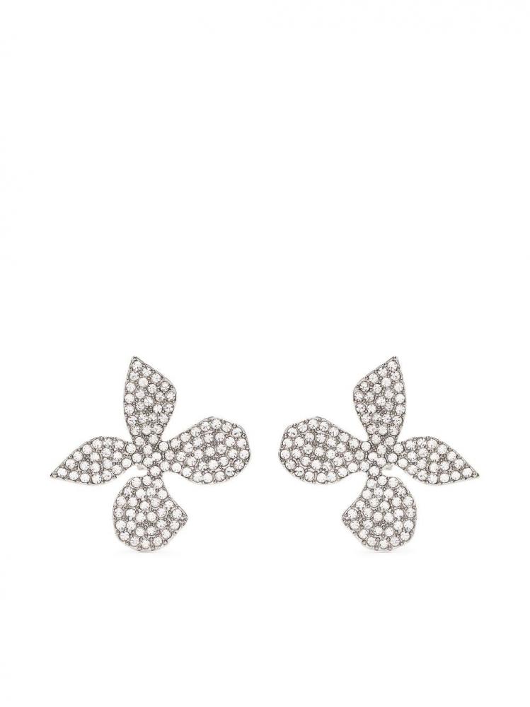 Area - Butterfly crystal-embellished earrings