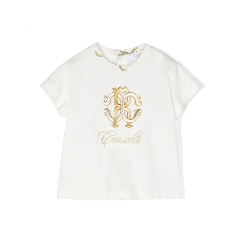 Roberto Cavalli Kids - Monogram-patch T-shirt