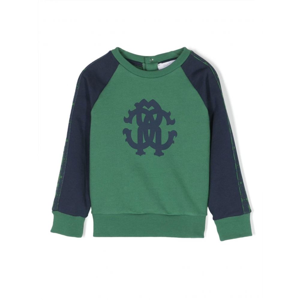 Roberto Cavalli Kids - logo-print cotton sweatshirt