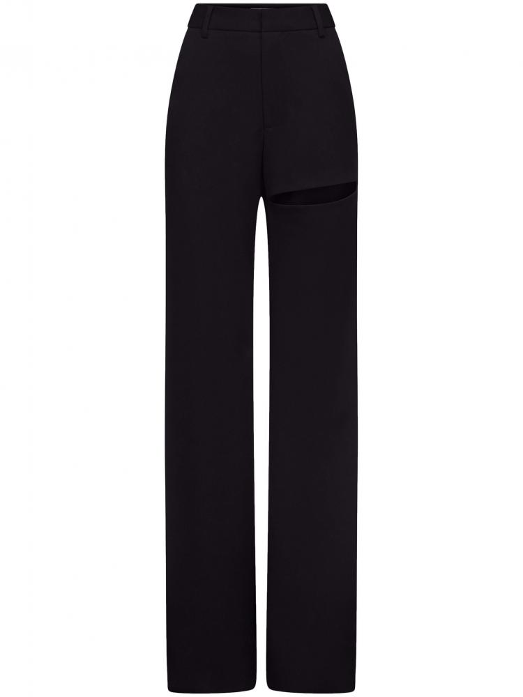 Area - asymmetric slit trousers