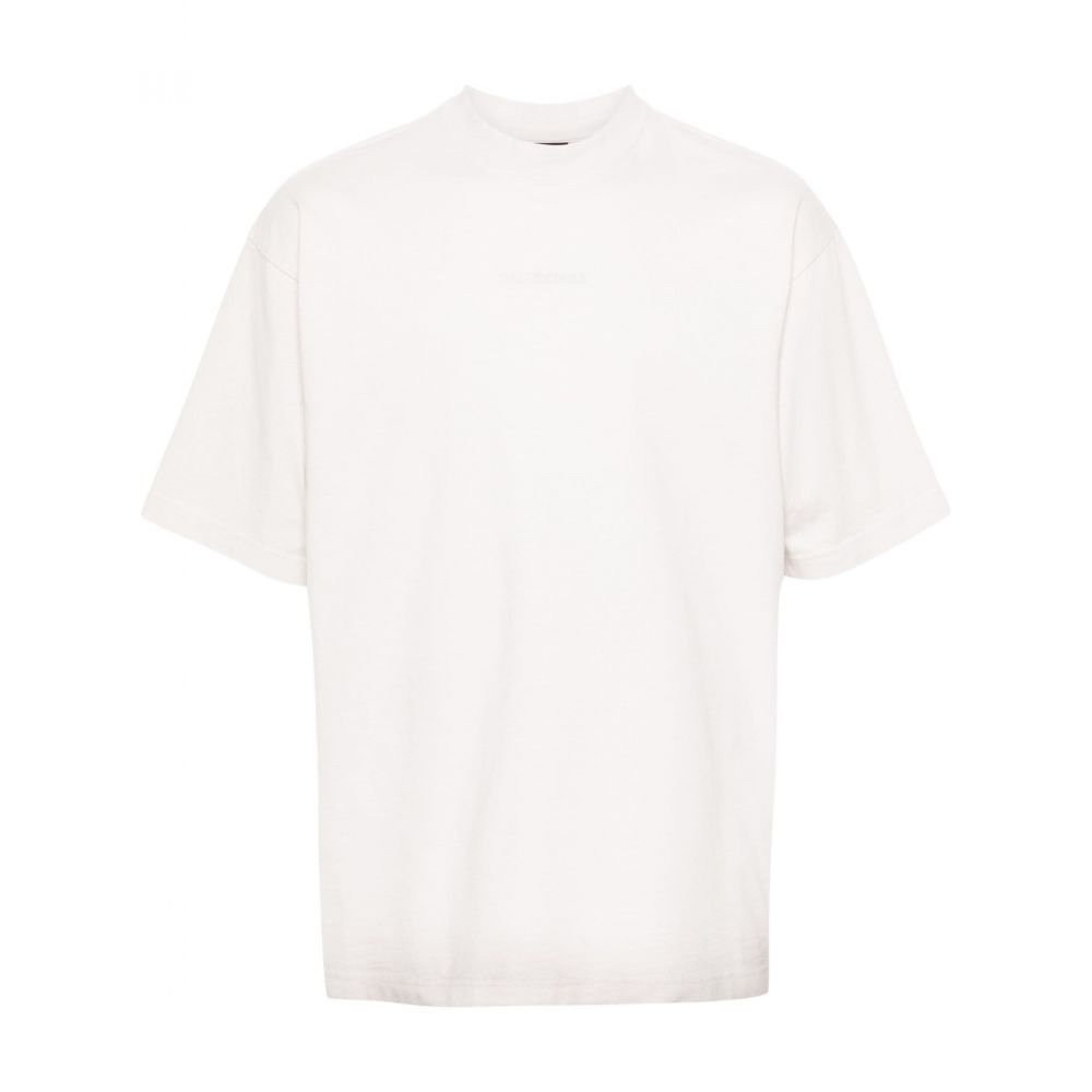 Balenciaga - reflective-logo cotton T-shirt