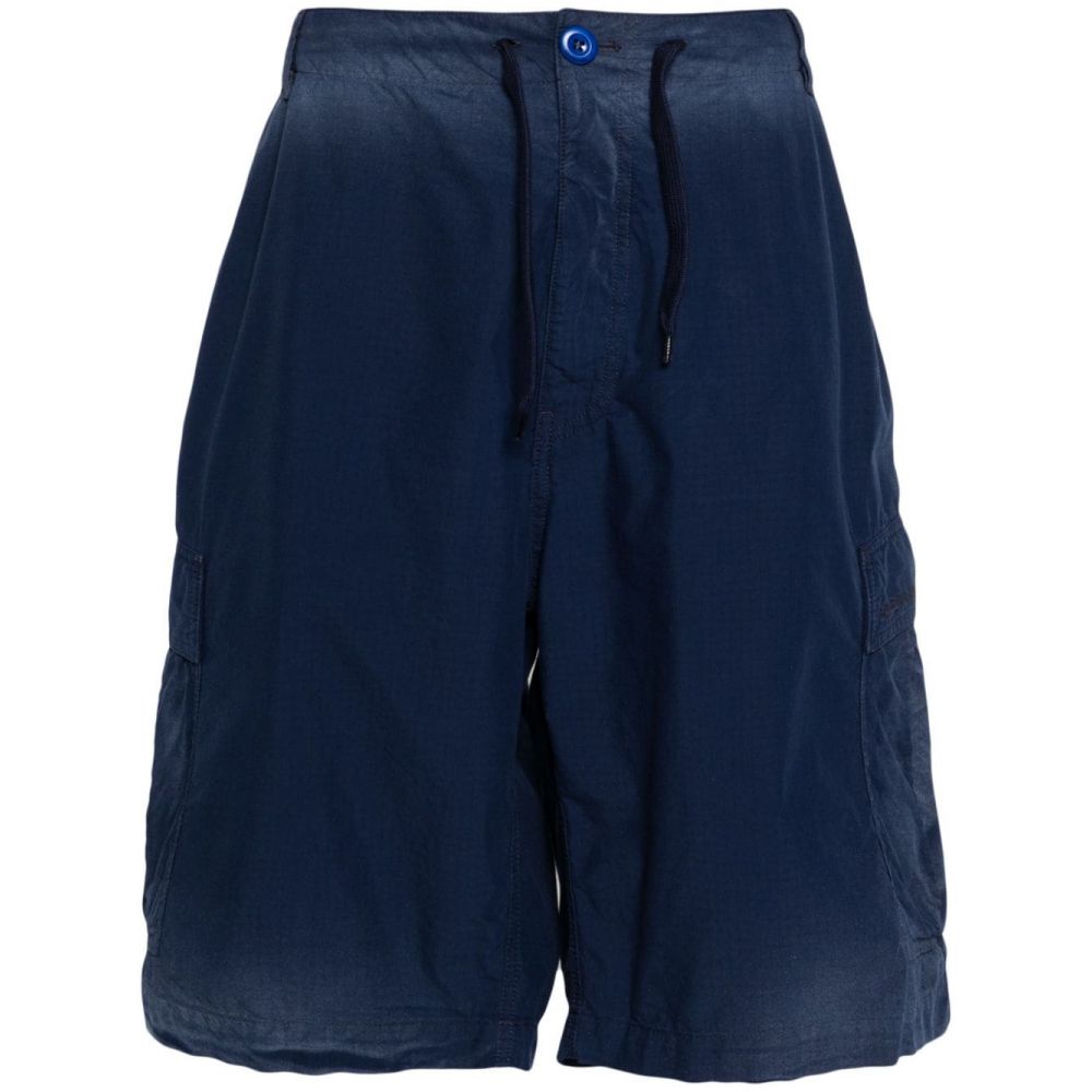 Balenciaga - logo-embroidered cargo shorts