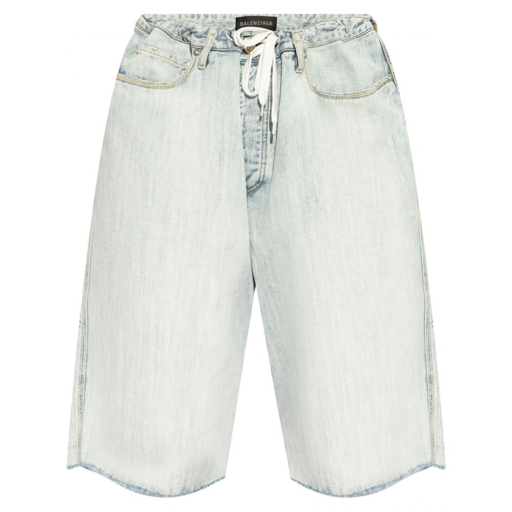 Balenciaga - knee-length denim shorts